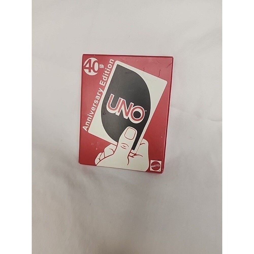 UNO 40th Anniversary 2010 Edition Mattel 108 Cards RETRO Card Game